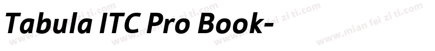 Tabula ITC Pro Book字体转换